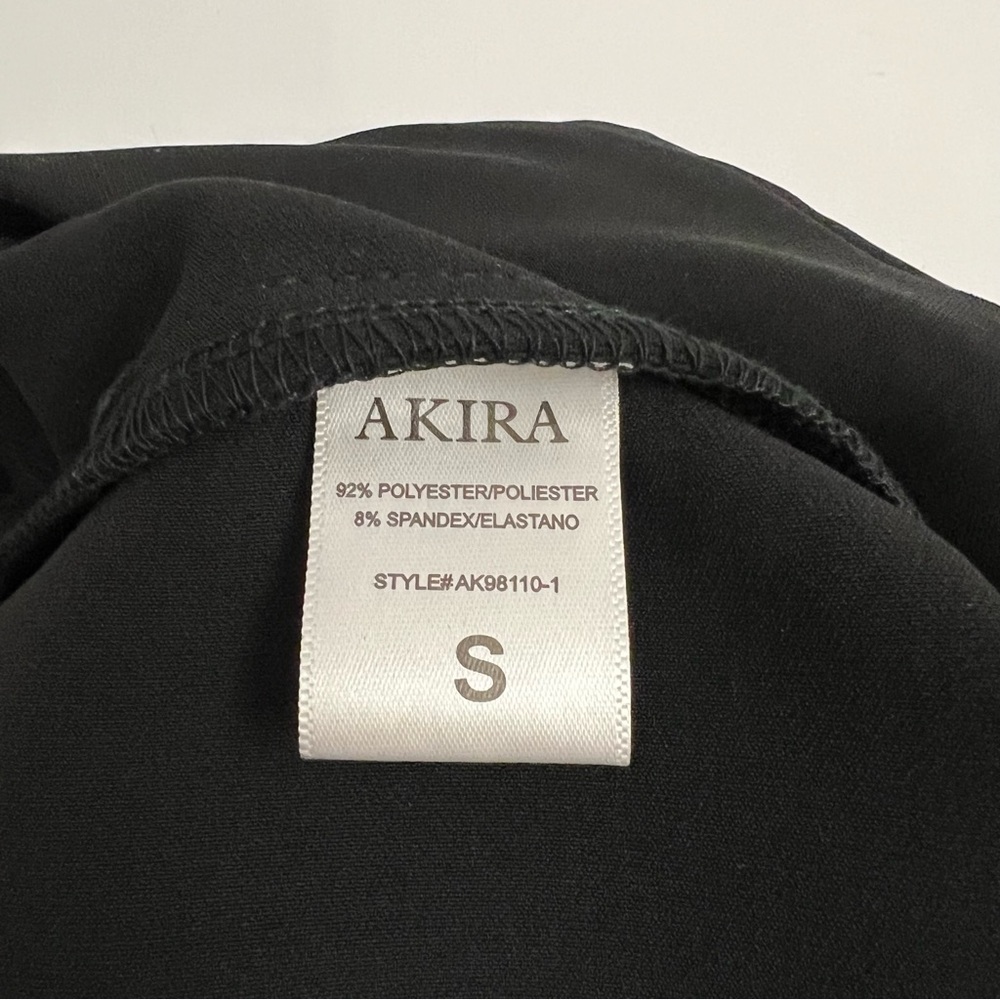 AKIRA Front Wrap Mini Skirt-Black - Picture 9 of 10